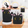 NIGOWAYS Oven Mitts,Cute Cat Design Cooking Glove,Quilted Cotton Lining,Heat Resistant