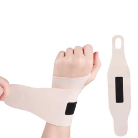 Nokwocy Handgelenkbandagen, geeignet für Handgelenkschmerzen durch lange Arbeitszeiten, Karpaltunnel Handgelenkbandage Nacht Unterstützung, einfach zu tragen, angepasst, Beige (2-Pack)