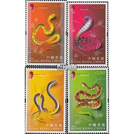 Prophila Collection Hong Kong 968A-971A (complete edition) 2001 Chinese New Year (stamps for collectors) Amphibians/Reptiles/Saurs