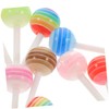 OHPHCALL 3D Lollipop Charms for Nail Art 50pcs Resin Nail