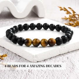 GBTBYS 40th Birthday Gifts for Men, 40 Year Old Birthday Bracelet for Men, Happy 40th Birthday Gifts for 40 Year Old Son Guy Male Him Mens Husband Boyfriend Dad Brother Uncle
