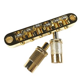 Kaynes Gold Guitar Roller Saddle Bridge Tune-O-Matic Bridge with Roller Saddles For Epiphone Les Paul LP SG Style 6 String Electric Guitar BM005 Golden