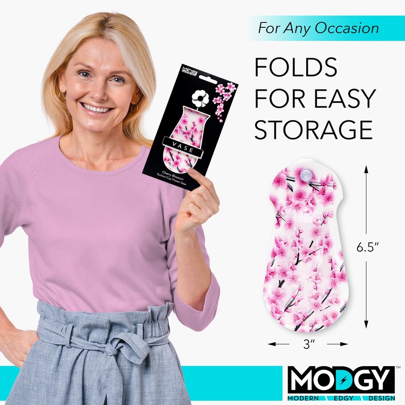 MODGY Expandable Flower Vase Plastic Decorative Modern Vases for Flowers