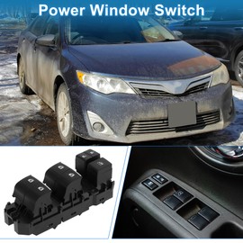 A ABSOPRO Fensterheberschalter vorne rechts Fahrerseite Fenstersteuerungsschalter für Toyota Camry schwarz