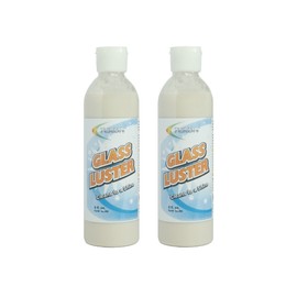 TEKON Glass Luster - Easily Remove Hard Water Stains, Oxidation, and Spotting from Glass, Chrome, Porcelain, and Tile (2, 8oz)