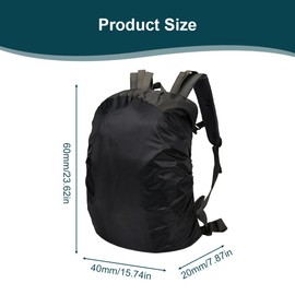 Waterproof Rain Cover, 2 Pack Rain Cover for Backpacks, 40L-50L Rain Cover for Backpacks, School Bag for Hiking, Camping, Travel, Cycling