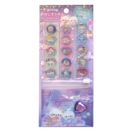 Coolia Sticker Glitter Marble Stickers Night Meow 01098
