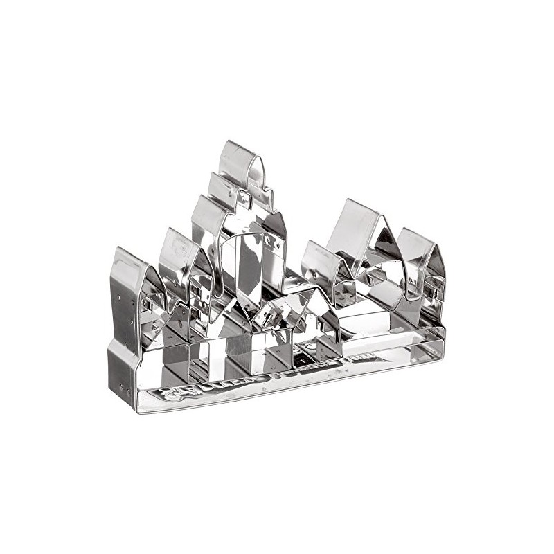 Staedter Mainz Cathedral Shape Cookie Cutter, Stainless Steel, Silver, 10.5
