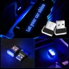 Ouzorp 2 Pcs Mini USB LED Light, Car LED Interior
