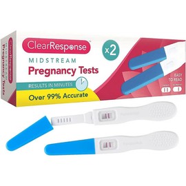 2 Pack Pregnancy Tests Strips Midstream Clear & Early Response Testing Kits for Family Planning with Accuracy Over 99% - Comes in Discreet Packaging