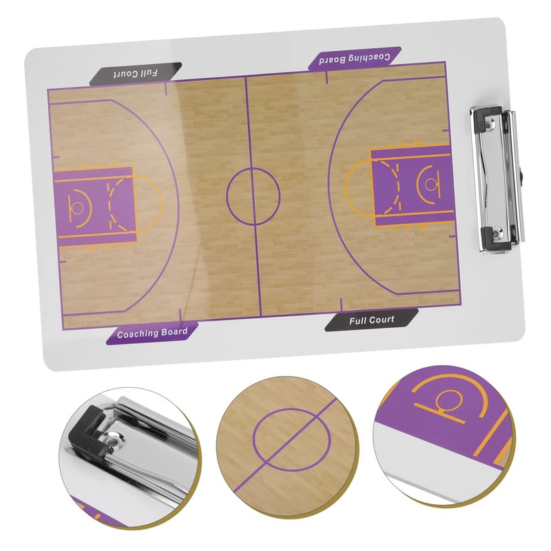 WHAMVOX Basketball Coaching Board Clipfolder Clipboard for Playbook Scorebook Portable