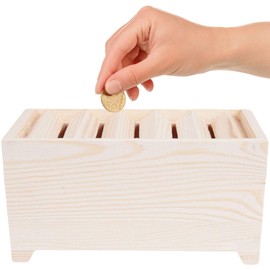 bath&bath 500 yen coin coin coin money box, made of wood, Shinto treasure, bills, bills, raw wood color, type, good luck, interior, coins, small money, natural good-fortune increase, souvenir