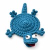 Blue Lizard Crochet Cup Coaster for Coffee & Tea –