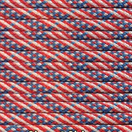 ParacordPlanet 100' 550 Cord Hank of Type III 550 Paracord - Stars & Stripes