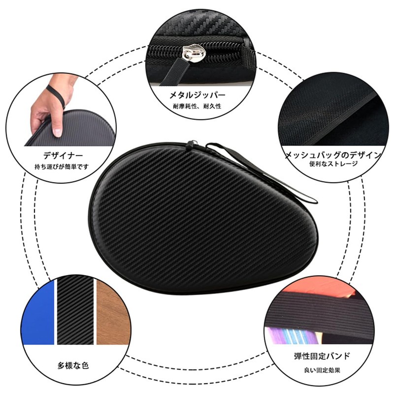 Unikato Table Tennis Racket Case, Table Tennis Bag, Table Tennis