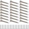 Newwiee 100 Pack Spring Door Stopper Bulk with Rubber Bumper