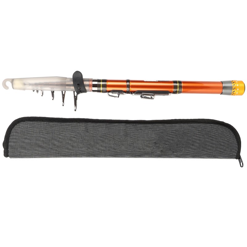 Carbon Fiber Hard Adjustable Mini Pocket Fishing Pole Mini Ultrashort