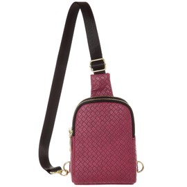Haytijoe Small Crossbody Sling Bag for Women Travel Purses Anti Theft Cross Body Bag for Woman Fanny Packs(Dark red)