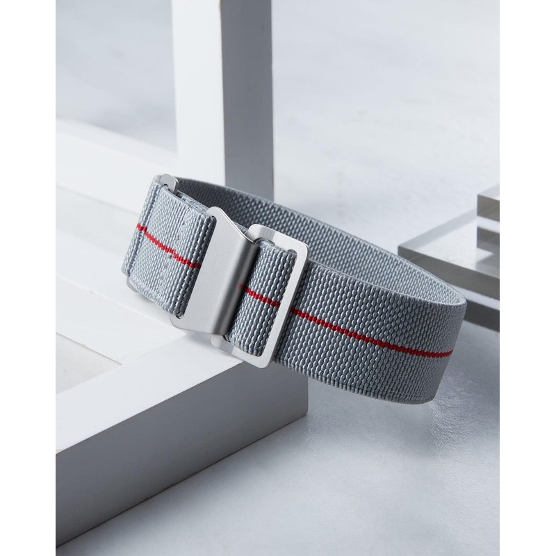 BINLUN Replacement Watch Band, Elastic Nylon Fabric, Waterproof, Military Strap,