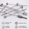 SKIR'CO (Pack of 20) Self Tapping 6.4 x 190mm Grey