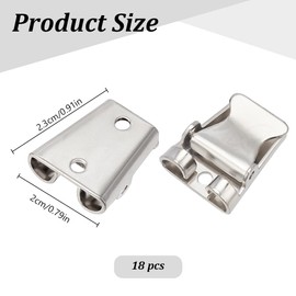 FREEBLOSS 18Pcs Bolo Tie Slider Clasp Zinc Alloy Bolo Tie Buckle for Men Western Tie String Ties for Cowboy Bolo Necklace Ties Accessories 0.8x0.9''