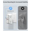 Outlet Extender 6 AC Surge Protection 1050J,Wall Charger 2 USB