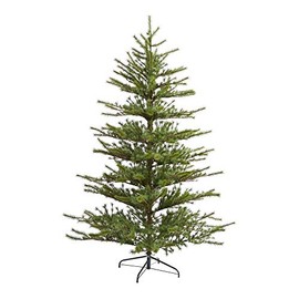 Nearly Natural 7ft. Vancouver Mountain Pine Artificial Christmas Tree with 374 Bendable Branches, Green