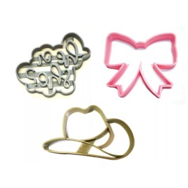 AJT COWBOY OR COWGIRL GENDER REVEAL HE OR SHE BOY GIRL COW BOY COOKIE CUTTER PR1202