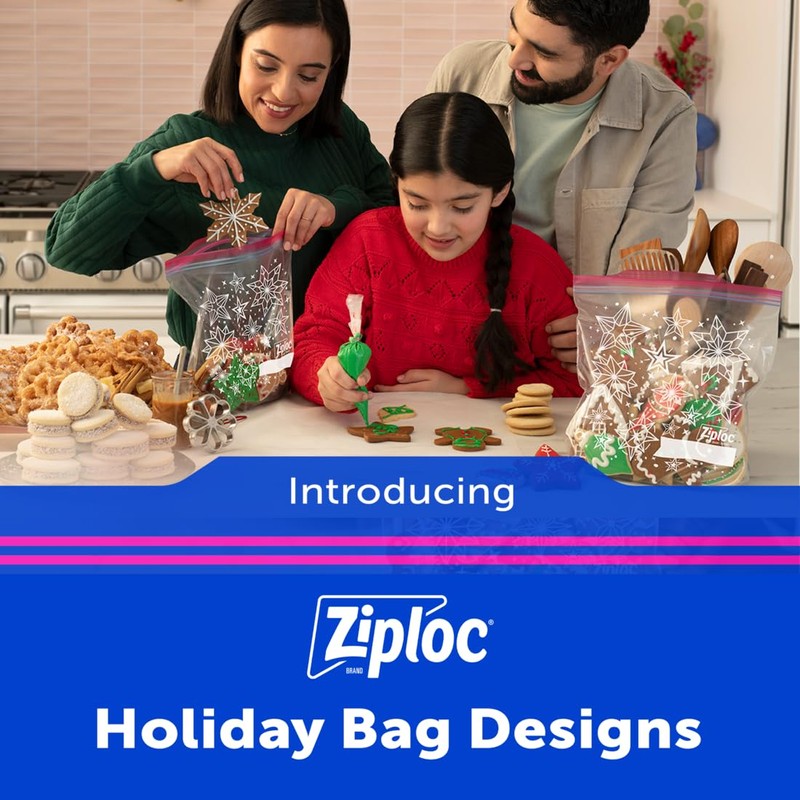 Ziploc Gallon Food Storage Bags, Grip 'n Seal Technology for