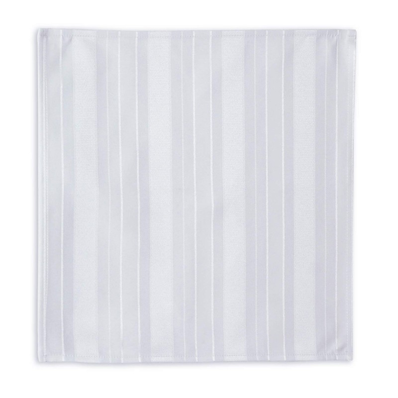 (150cm x 210cm Oval, White) - Newbridge Satin Stripe Weave