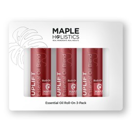 Uplift Essential Oil Roll On - Aromatherapy Essential Oil Roller with Lavender and Citrus Calming Essential Oils - Happy and Relaxing Essential Oil Blend with Orange Lemon & Grapefruit (3 Pack)