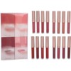 Juego de 16 brillos de labios de color mate, de