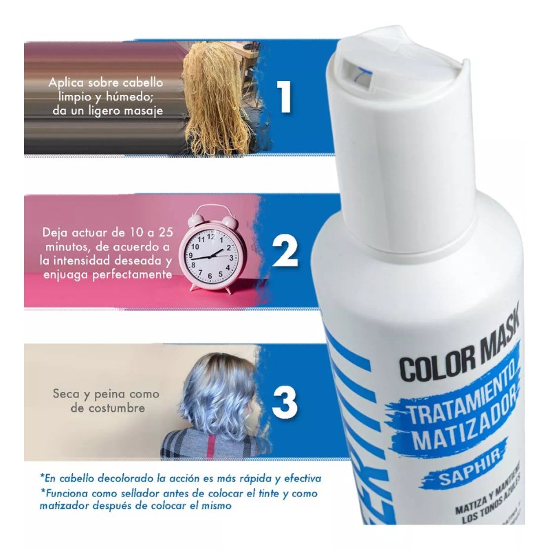 Biobelleza Shampoo Matizador Para Cabello Azul Con Keratina Nefertiti