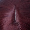 Peluca Rizada de Color Rojo Vino, Peluca para Mujer, Peluca