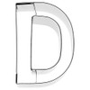 Birkmann 1010710810 Cookie Cutter Letter D, 6 cm, Plastic, Grey,