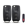 2X New Quality Replacement Proxy Key Fob Remote Compatible with