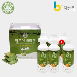 Earth Village Aloe Time Organic Aloe Gel 1050ml, 1.05L, 6 ea / 지구마을 알로에타임 유기농 알로에겔 1050ml, 1.05L, 6개