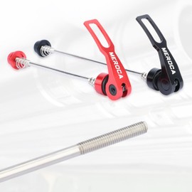 NELboNs Bike Wheel Hub Front and Rear Skewers Quick Release Skewer Clip Bolt Lever Axle QR 145/181 MM for Road Mountain Bicycle MTB,Black