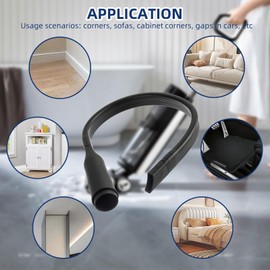 25" Flexible Vacuum Crevice Attachment Tool Vacuum Vacuum Attachment for Vacuum Hoses All 1/4" or 1-3/8" (32mm - 35mm) Vacuum Accessories Vacuum Flat Slot Nozzle Interface