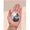 ZAIN GEMS LLC Gemstone Rainbow Moonstone Carved Palm Stone/Pocket Palm