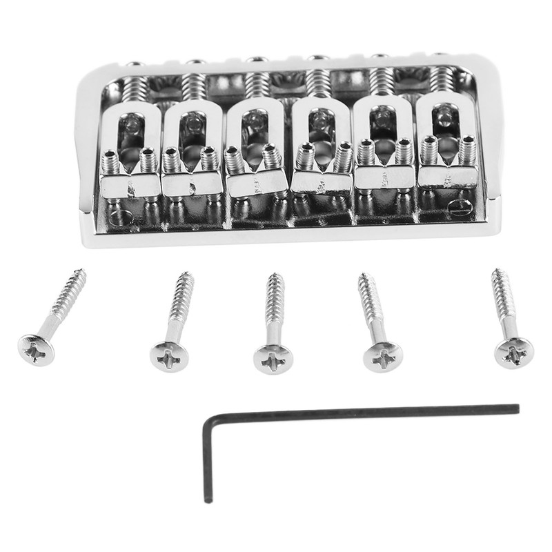 Electric Guitar Fixed Bridge Metal Adjustable Professional Guitar Fixed Bridge