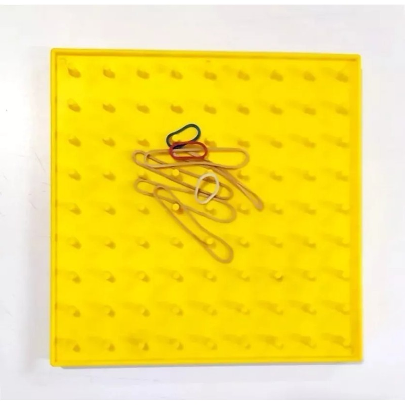 Hacer y Aprender Geoplano Matemático Doble Cara Jumbo 23cm Didáctico