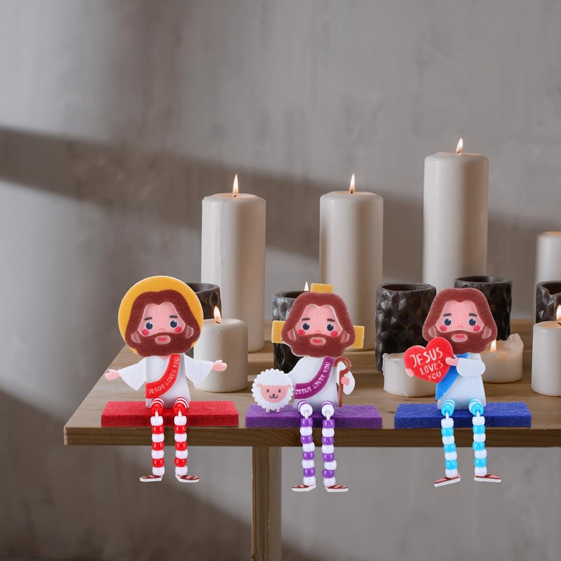 HunnmingRe 36 Sets Jesus Loves You Craft Kit Sunday School