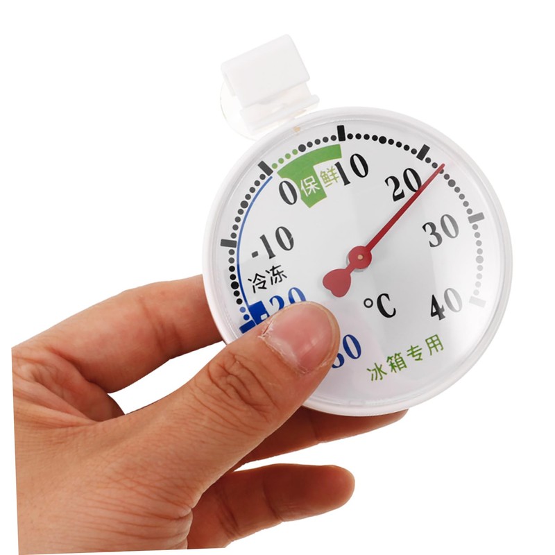 WHAMVOX High Precision Refrigerator Thermometer Freezer Temperature Gauge Hygrometer Easy