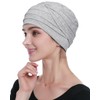 Alnorm Chic Layered Beanies Made of Viscose Light Heather Gray