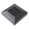 Plum Fittings 6" x 6" Square Black Post Cap for