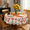 Eikione Bohemia Round Tablecloth 60inch,Table Cloth Waterproof and Wrinkle-Free, Boho