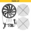 SXDOOL 250mm 25cm 10" Large Air Flow Cooling Fan,250X30mm AC