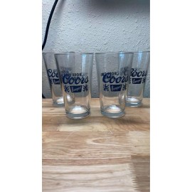 Banquet 4 Coors Banquet Beer Glass \ Cross Eyed Moose Sports Bar Glass. Set of Four, New