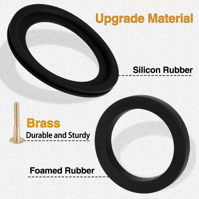 KPALAG RV Toilet Flush Ball Seal and Base Seal Kit